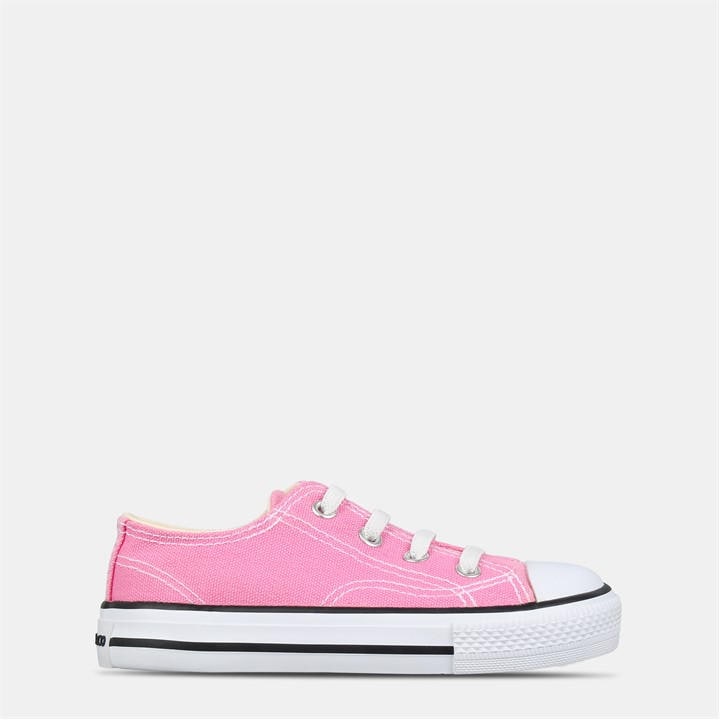 Soulcal Boys Pink Low Canvas Shoes  in Size C7, Sports Direct