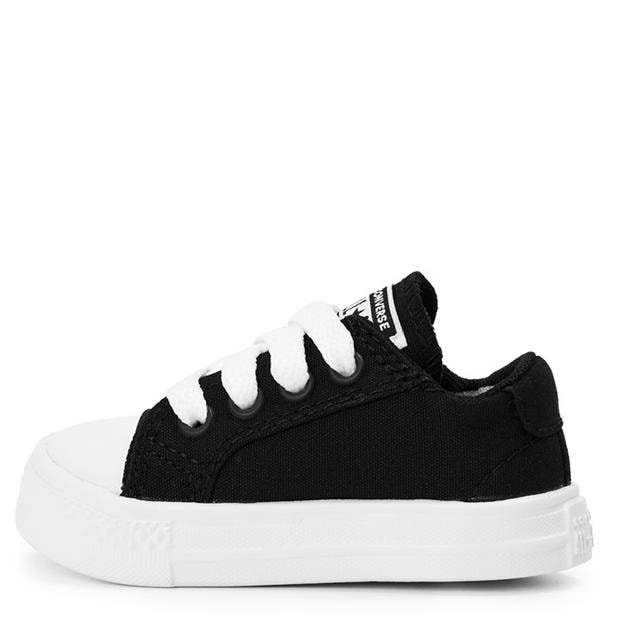 Black/White - Converse - Kids' Canvas Trainers