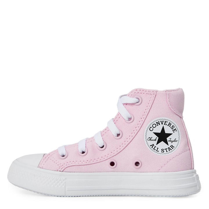 Converse  Kids Pink Kids' Canvas High-Top Trainers in Size C10, Sports Direct