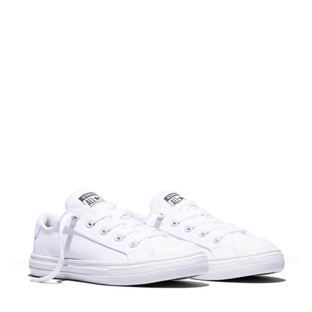 White - Converse - Kids' Canvas Trainers