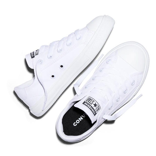 White - Converse - Kids' Canvas Trainers