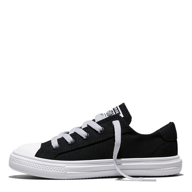 Black/White - Converse - Kids' Canvas Trainers
