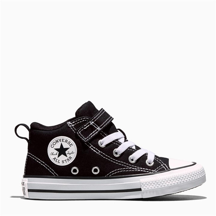 Converse  Kids Black ' Canvas High-Top Trainers in Size C12, Sports Direct