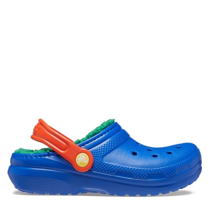 Crocs Boys Blue Kids' Classic Lined Clogs in Size C11, Sports Direct