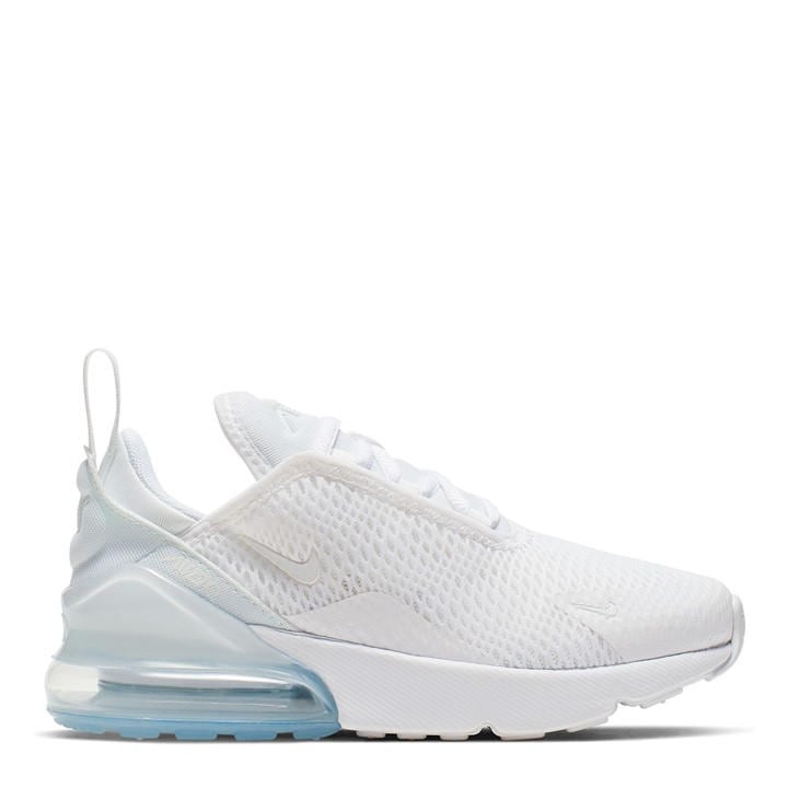 Nike Boys White Air Max 270  Trainers in Size C13, Sports Direct
