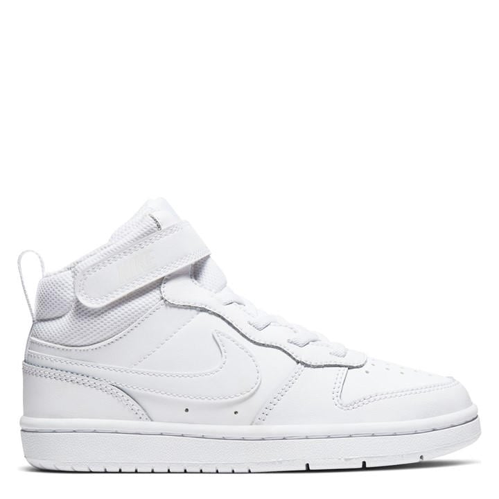 Nike Boys White Court Borough Mid 2 Little Kids' Shoe in Size C10, Sports Direct