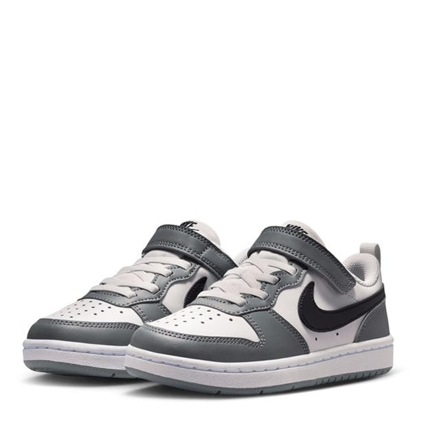 Wht/Blk/Grey - Nike - Court Borough Low Recraft