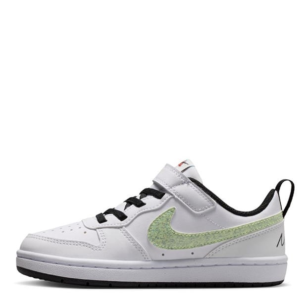 Wht/Blue/Red - Nike - Court Borough Low Recraft Childrens Shoes