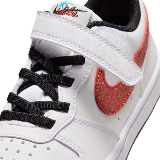 Wht/Blue/Red - Nike - Court Borough Low Recraft Childrens Shoes