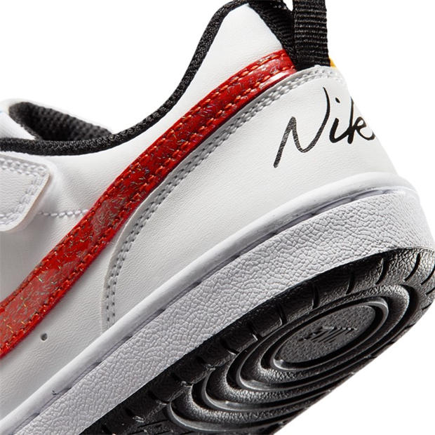 Wht/Blue/Red - Nike - Court Borough Low Recraft Childrens Shoes