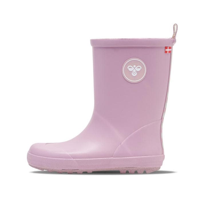 Hummel Boys Pink Rubber Wellington Boots  in Size C11.5, Sports Direct