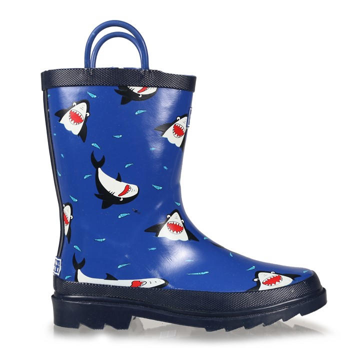Regatta Boys Blue Minnow  Cotton Lined Wellington Welly  Kids in Size 1, Sports Direct