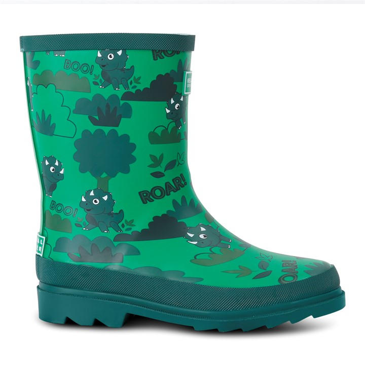 Regatta  Kids Green Kids' Mudplayjnrii Wellies in Size 1, Sports Direct