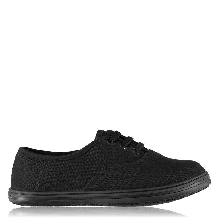 Slazenger Boys Black  Canvas Pumps in Size C12, Sports Direct