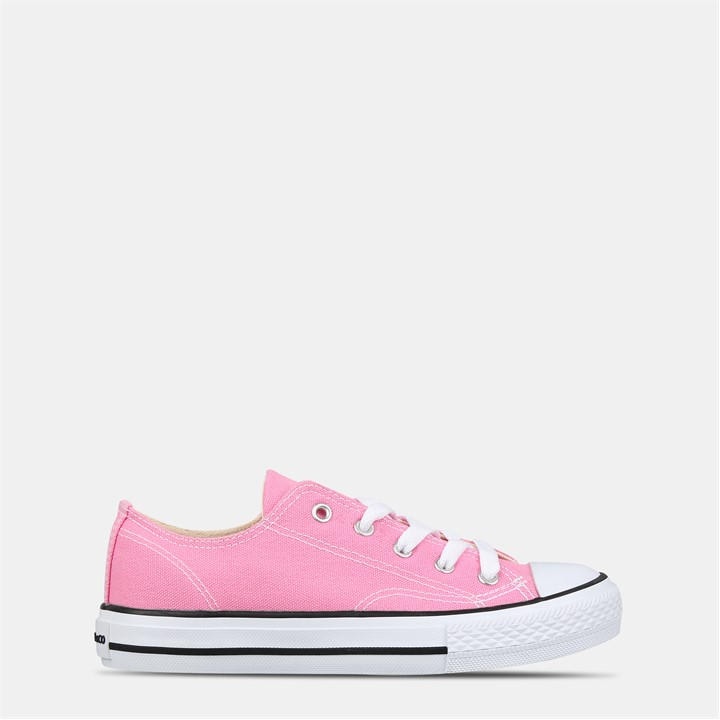 Soulcal Boys Pink Canvas Low Trainers  in Size C11, Sports Direct
