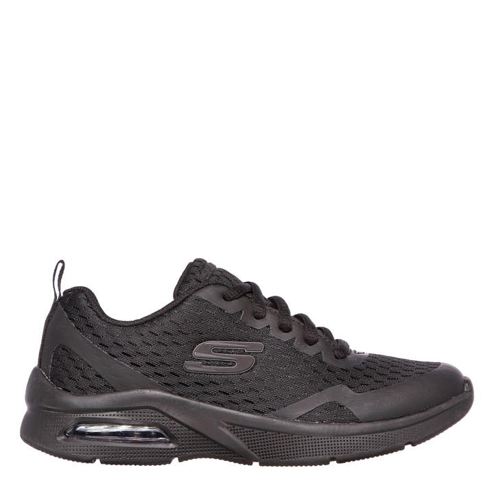 Skechers Boys Black Microspec Max  Trainers in Size 6, Sports Direct