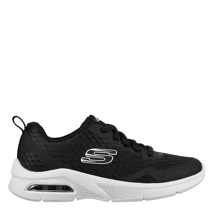 Skechers Boys Black Microspec Max  Trainers in Size 5, Sports Direct