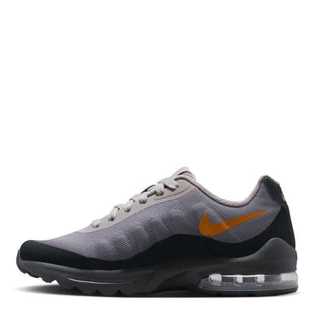 Grey/Orange - Nike - Air Max Invigor Print Big Kids Shoe