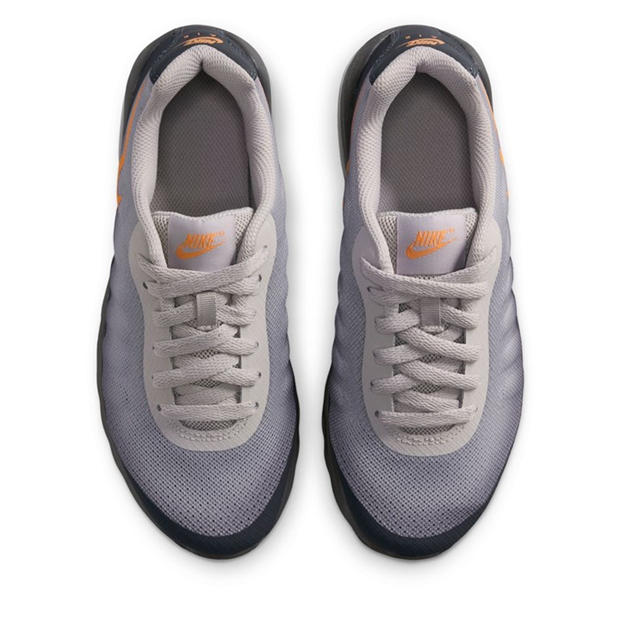Grey/Orange - Nike - Air Max Invigor Print Big Kids Shoe