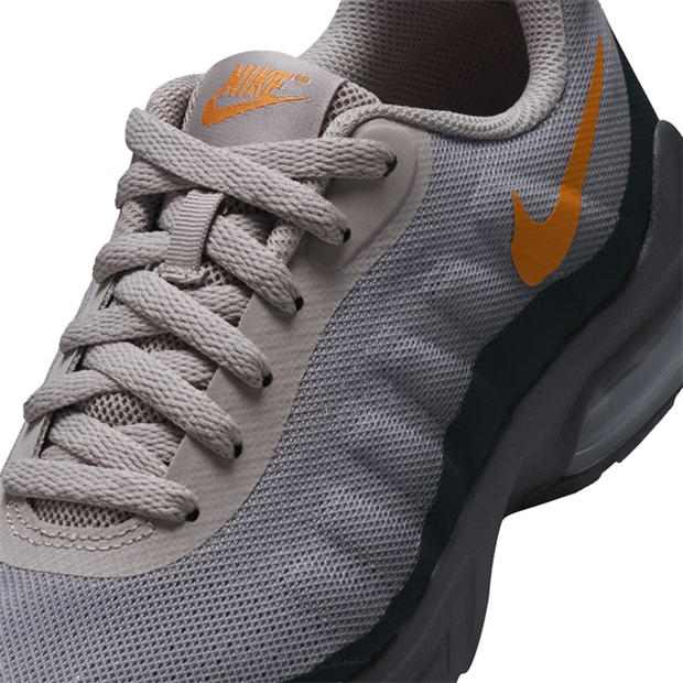 Grey/Orange - Nike - Air Max Invigor Print Big Kids Shoe
