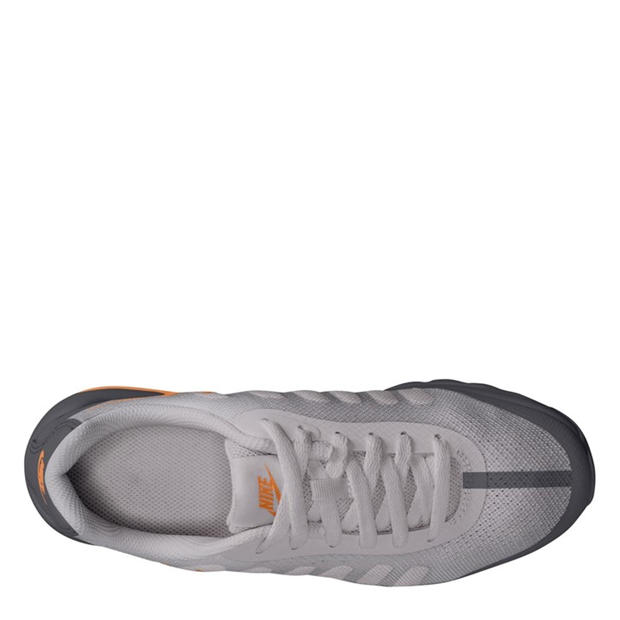 Grey/Orange - Nike - Air Max Invigor Print Big Kids Shoe