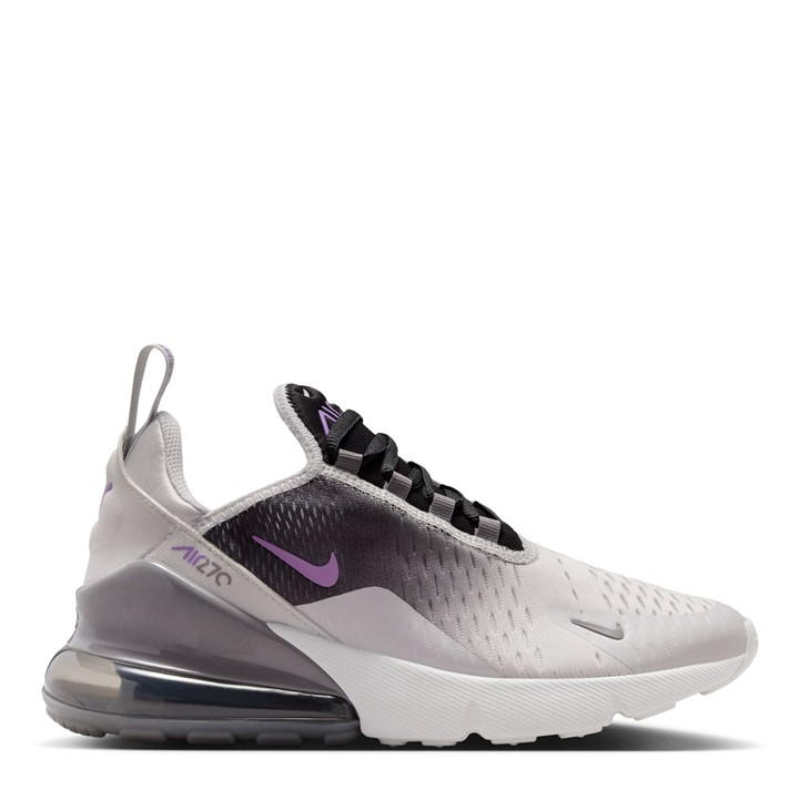 Nike Boys Purple Air Max 270 React  Trainers in Size 5.5, Sports Direct