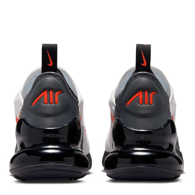 Wht/Red/Ora - Nike - Air Max 270 React Junior Trainers