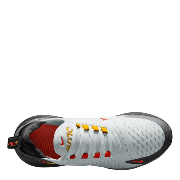 Wht/Red/Ora - Nike - Air Max 270 React Junior Trainers