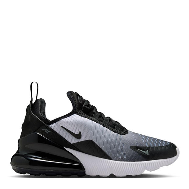 Blk/Wht/Gry - Nike - Air Max 270 React Junior Trainers