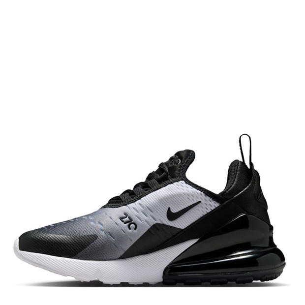 Blk/Wht/Gry - Nike - Air Max 270 React Junior Trainers