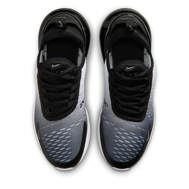 Blk/Wht/Gry - Nike - Air Max 270 React Junior Trainers