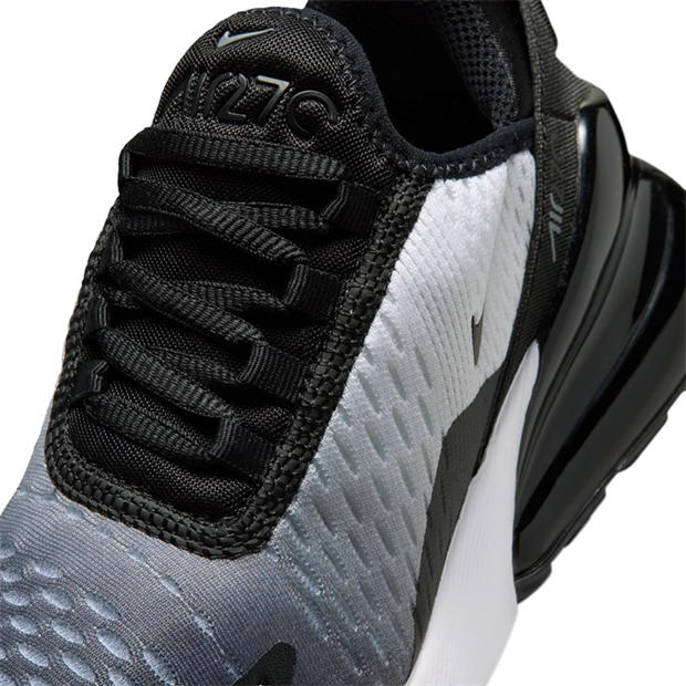 Blk/Wht/Gry - Nike - Air Max 270 React Junior Trainers