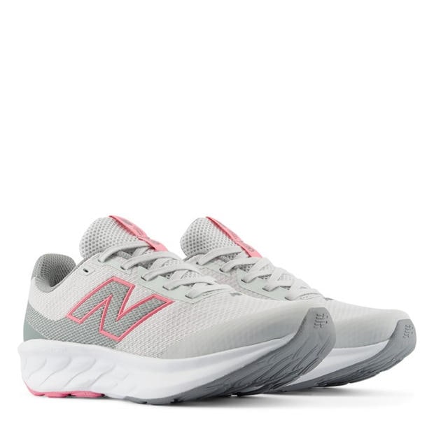 Grey/Pink - New Balance - Kids' 520 Breathable Mesh Runners