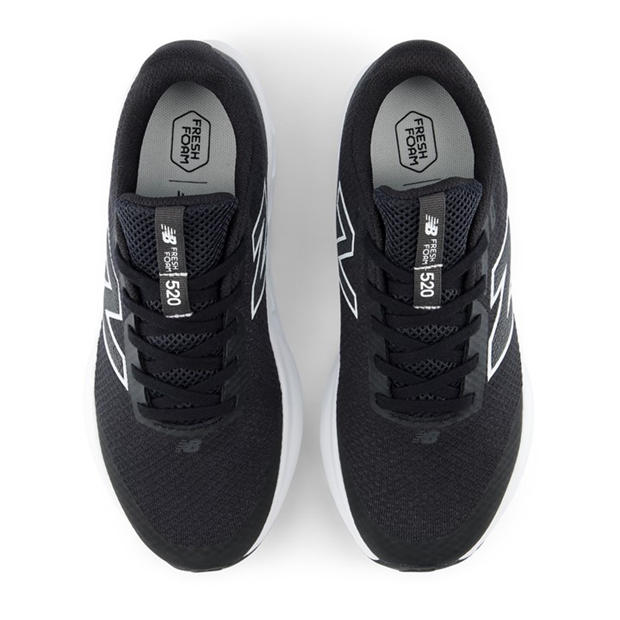 Black/White - New Balance - Kids' 520 Breathable Mesh Runners