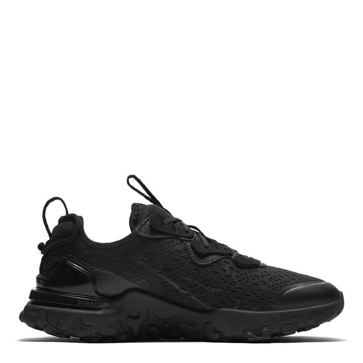 Nike Boys Black React Vision Shoes in Size 4, Sports Direct