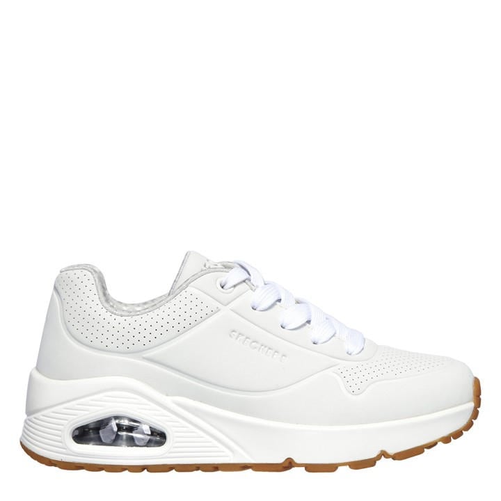 Skechers Boys White Uno Stand On Air Trainers  in Size 5.5, Sports Direct
