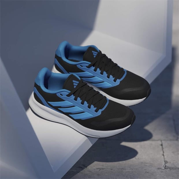 Black/Blue - adidas - Runfalcon 5 Juniors Running Shoes
