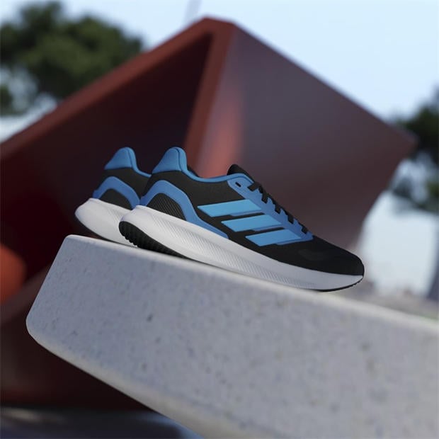 Black/Blue - adidas - Runfalcon 5 Juniors Running Shoes
