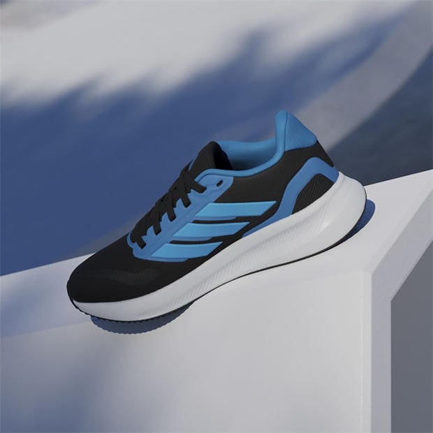 Black/Blue - adidas - Runfalcon 5 Juniors Running Shoes