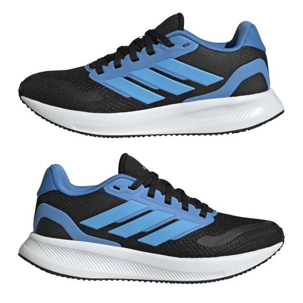 Black/Blue - adidas - Runfalcon 5 Juniors Running Shoes