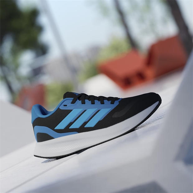 Black/Blue - adidas - Runfalcon 5 Juniors Running Shoes