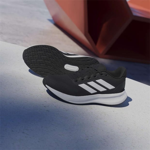 Black/White - adidas - Runfalcon 5 Juniors Running Shoes