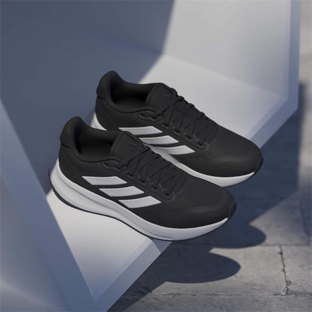 Black/White - adidas - Runfalcon 5 Juniors Running Shoes