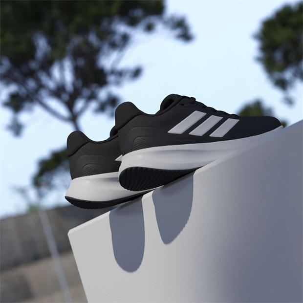 Black/White - adidas - Runfalcon 5 Juniors Running Shoes