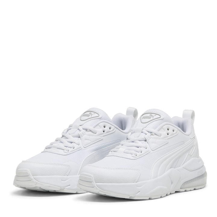 Puma Boys White Kids' Vis2k Jr Runners in Size 5.5, Sports Direct
