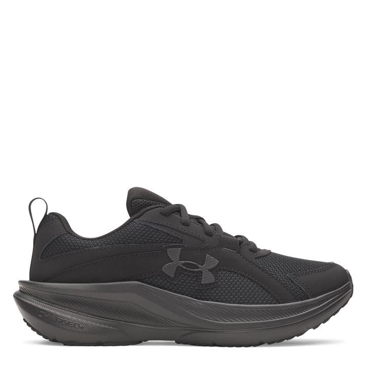 Under Armour Boys Black Assert 11 Kids Trainers in Size 3, Sports Direct
