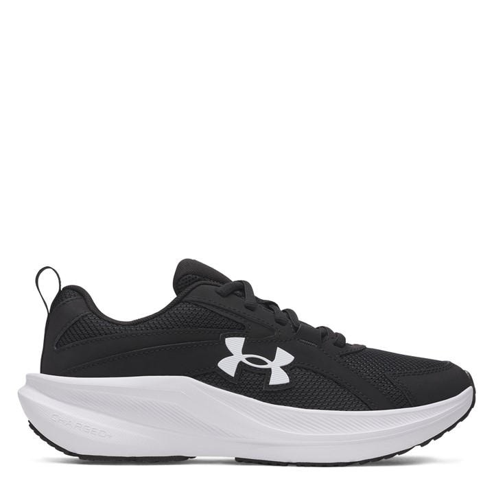Under Armour Boys Black Assert 11 Kids Trainers in Size 4, Sports Direct