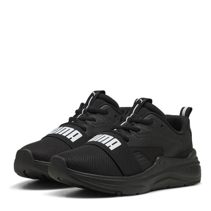 Puma Boys Black Wired Softride Running Trainers Juniors Size 3