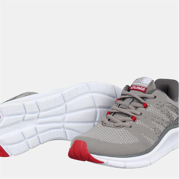 Grey/Red - Karrimor - Duma 6 Running Shoes Junior Boy