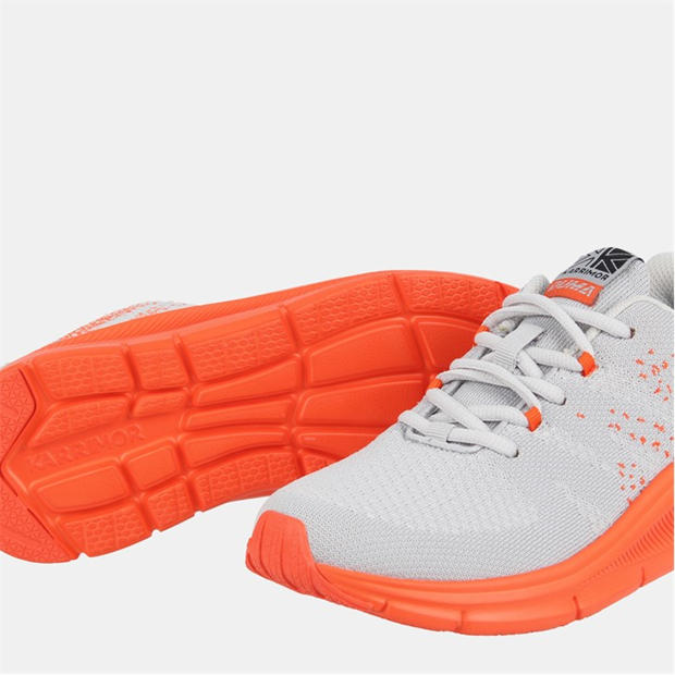 Grey/Orange - Karrimor - Duma 6 Running Shoes Junior Boy